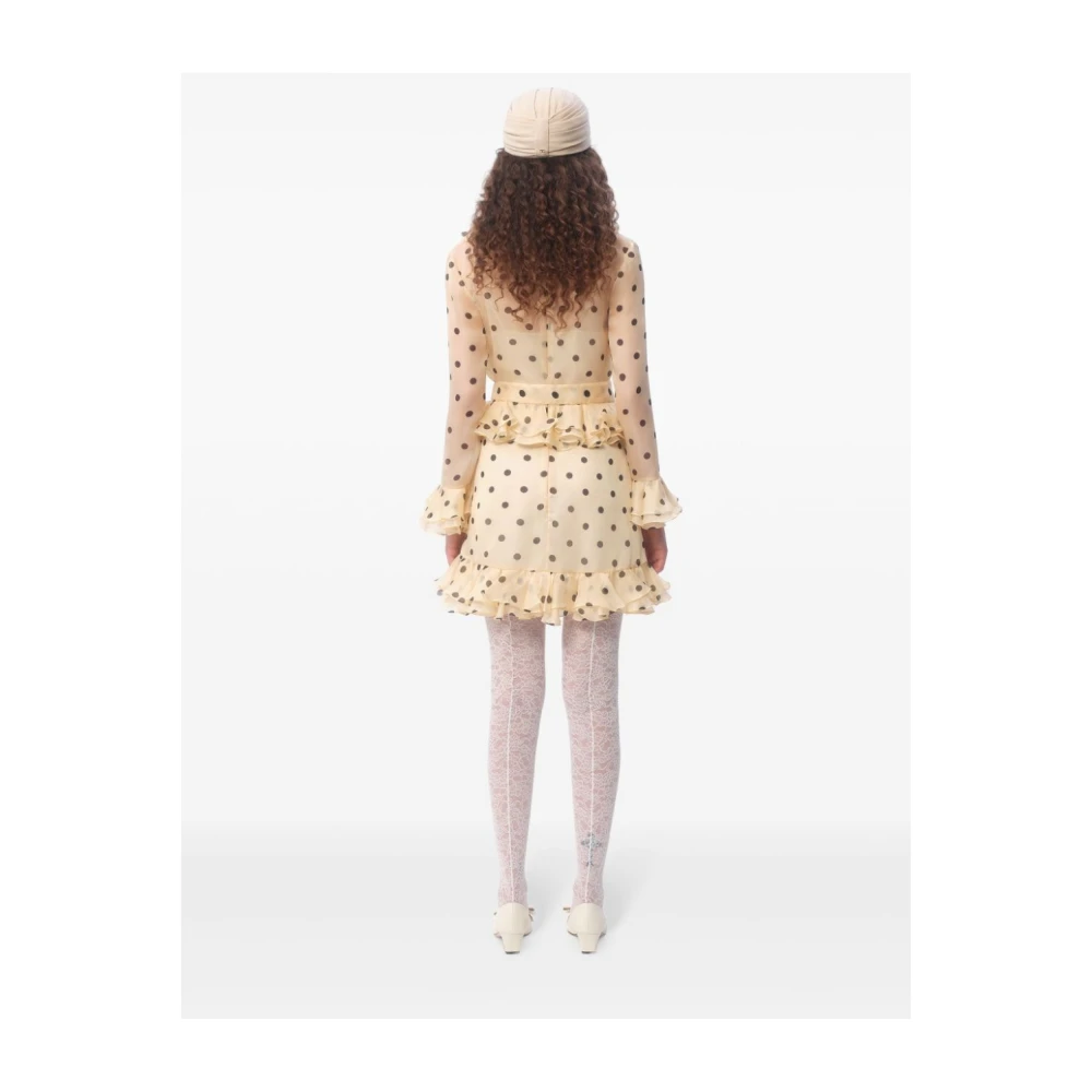 Valentino Garavani Stijlvolle Jurken Collectie Beige Dames