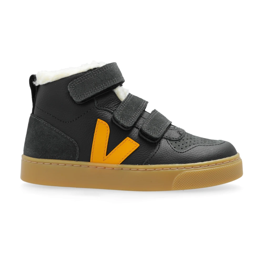 Veja Skor Amall V-10 Mid Winter Kromfritt Läder Blue, Unisex