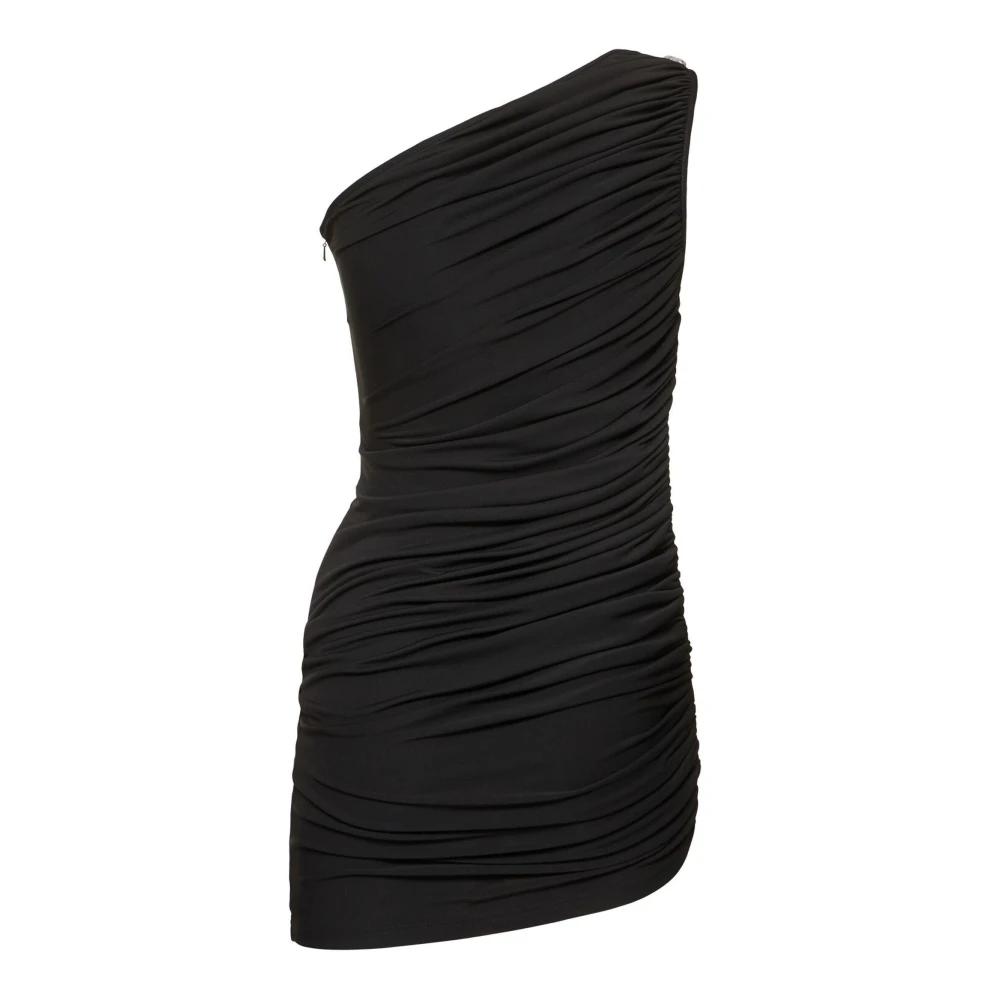 David Koma Zwarte Kristallen Klauw Mini Jurk Black Dames