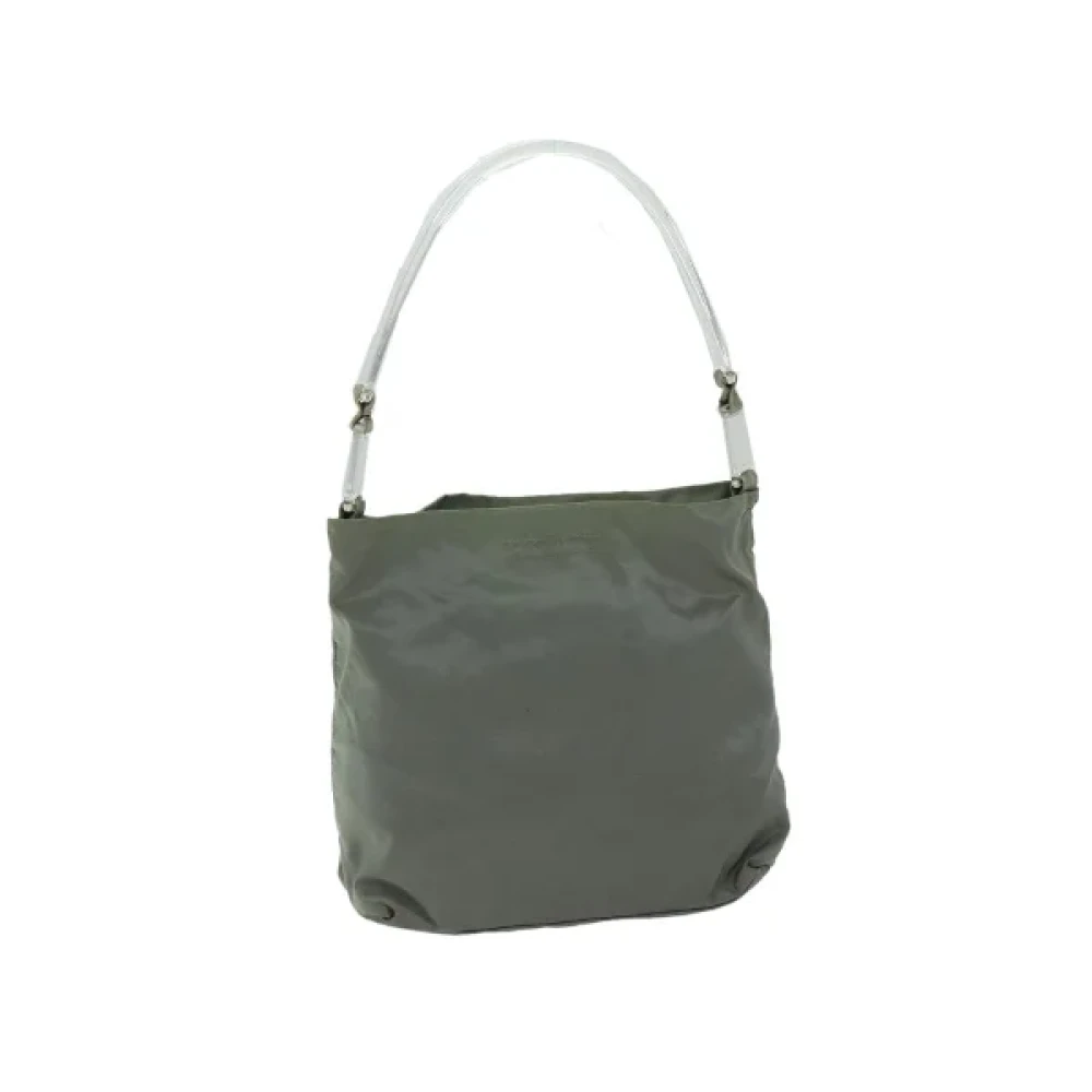 Prada Vintage Pre-owned Nylon prada-bags Green Dames