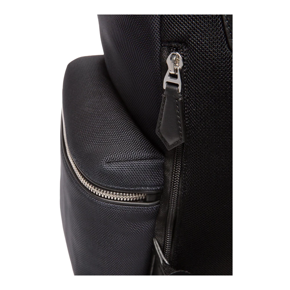 Bally Nylon rugzak met leren details Blue Heren