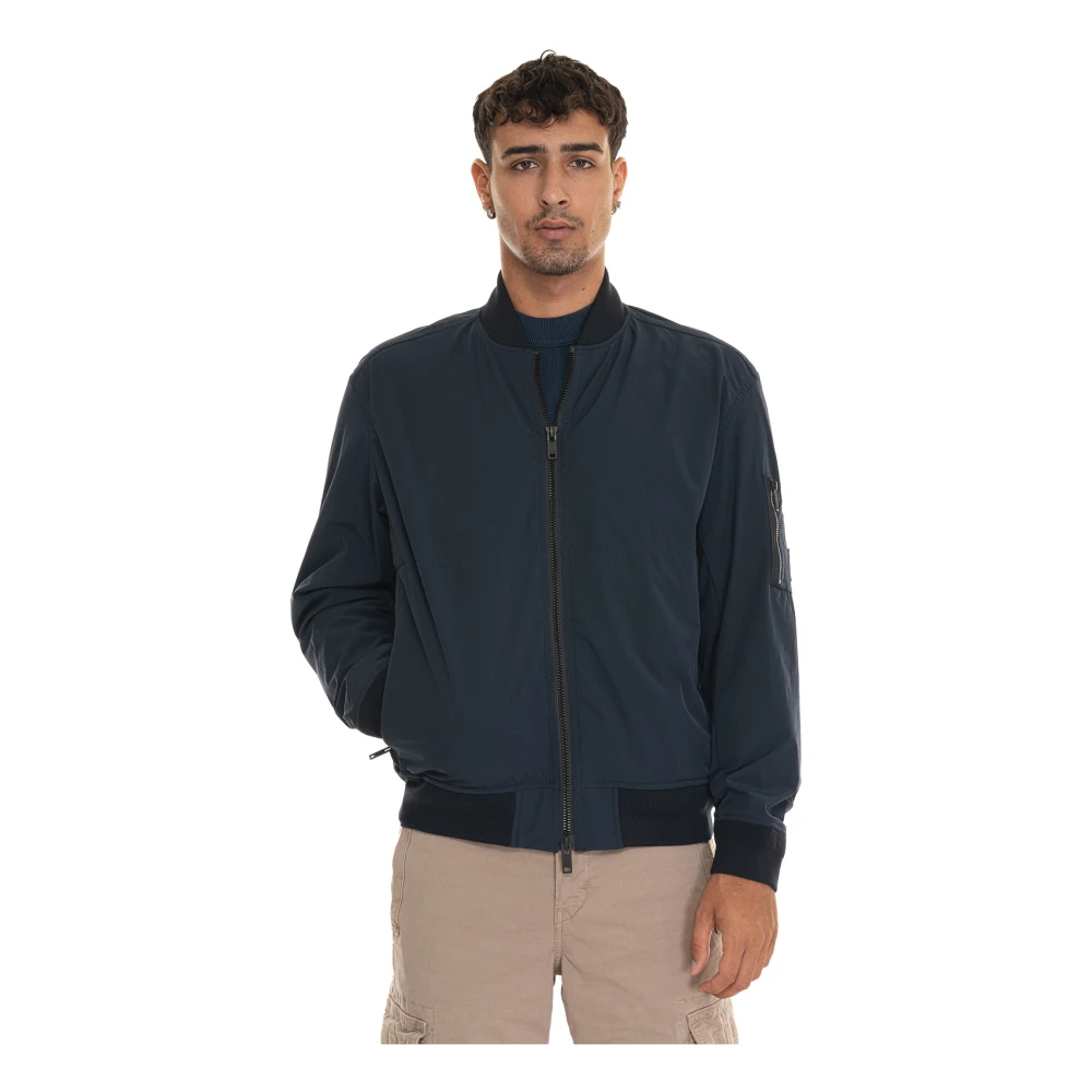 Boss Warme Winter Puffer Jacket Blue Heren