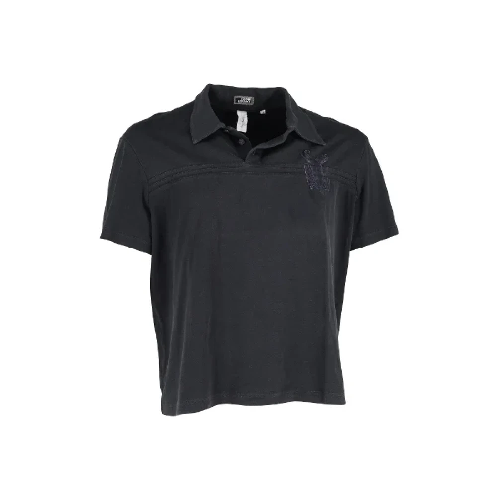 Versace Pre-owned Cotton tops Black Dames