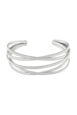Dynamisk Silver Wrap Armband