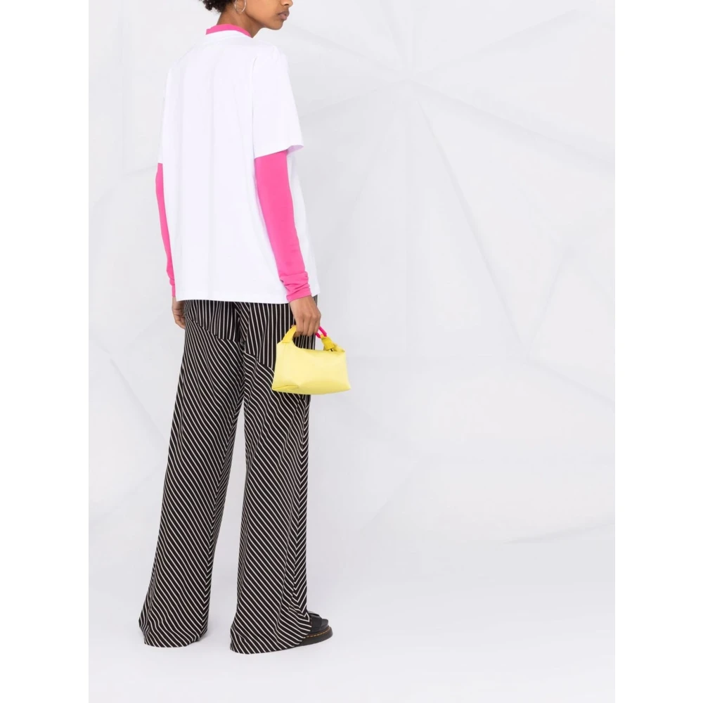 Msgm Casual Katoenen T-Shirt White Dames