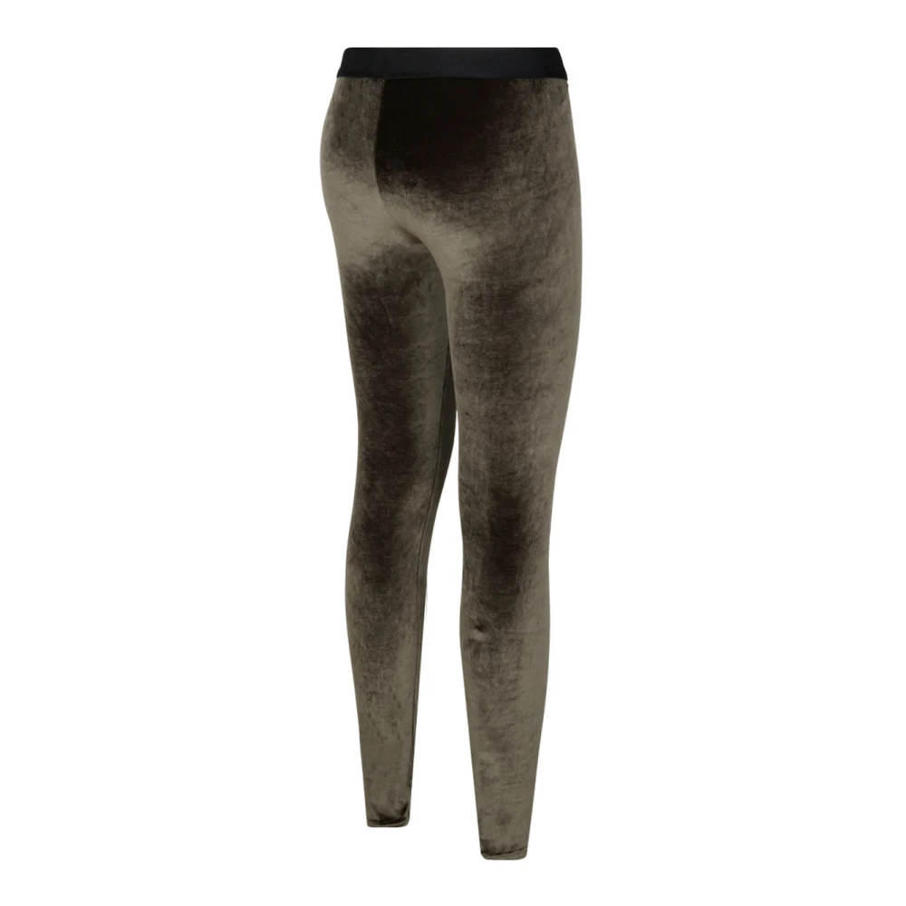 Tom Ford Moss Green Velour Leggings Green Dames