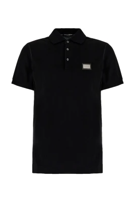Polo-tröja med varumärkesetikett