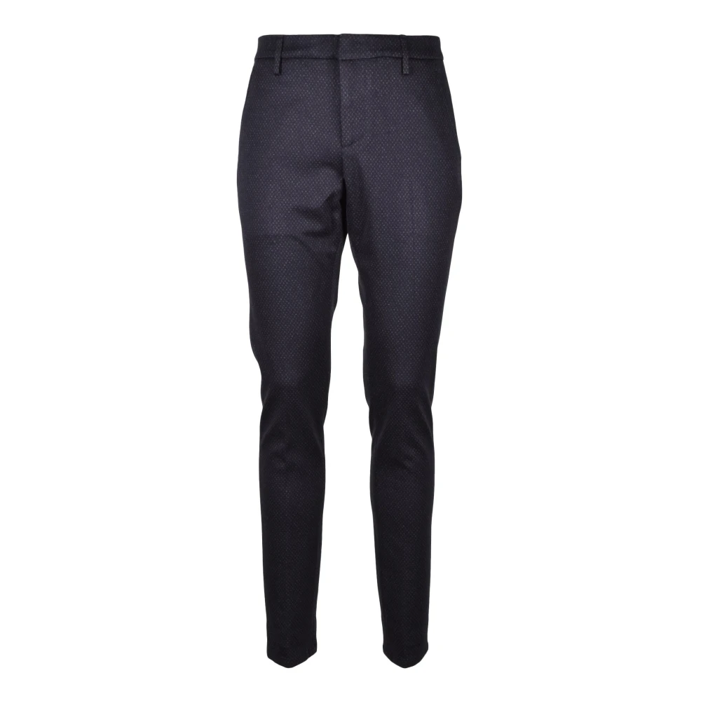 Dondup Elegante Viscose Blend Skinny Broek Black Heren