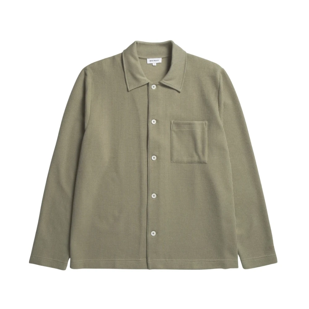 Norse Projects Jorn Khaki Overshirt Green Heren