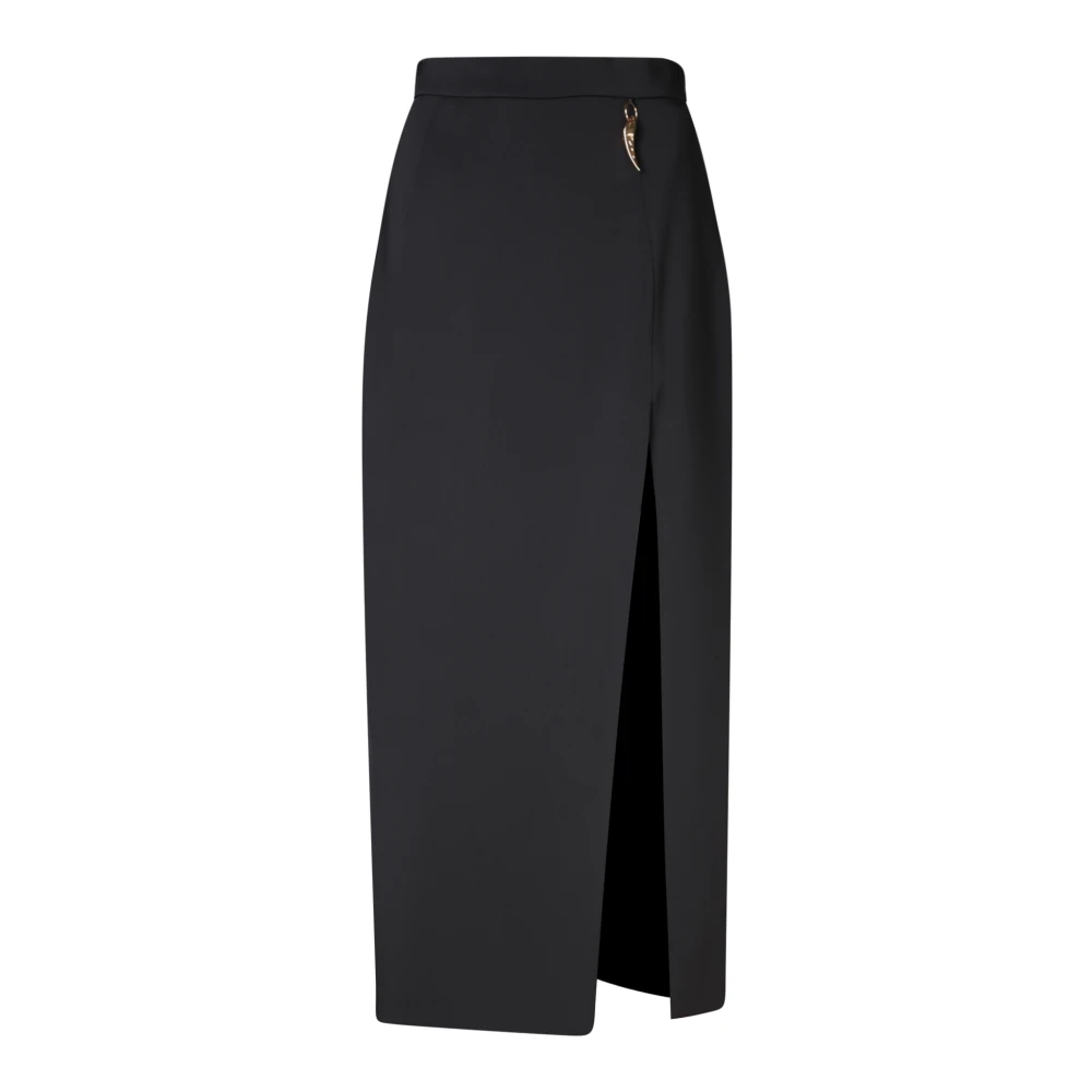 Roberto Cavalli Midi Rok Black Dames