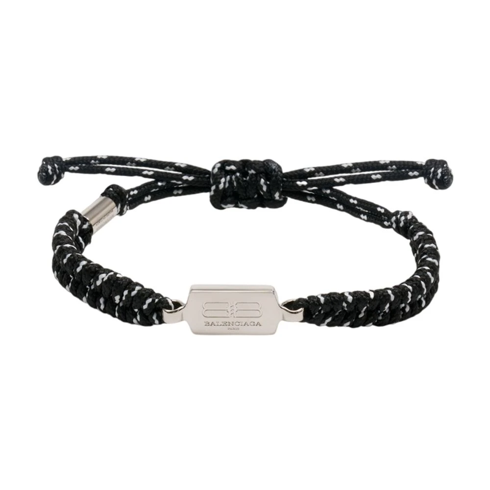 Balenciaga Women's Black Bracelets, One Size, Saint-Germain Lace Bracelet