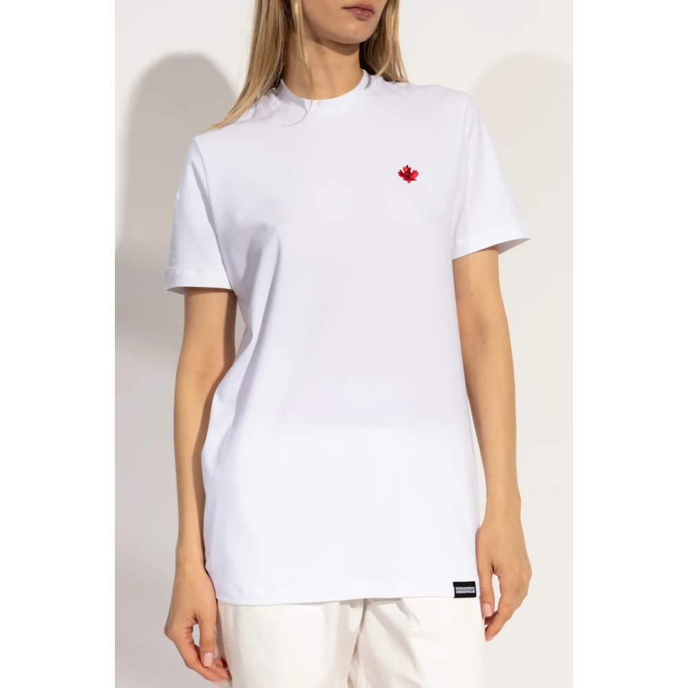 Dsquared2 T-shirt uit de 'Underwear' collectie White Dames
