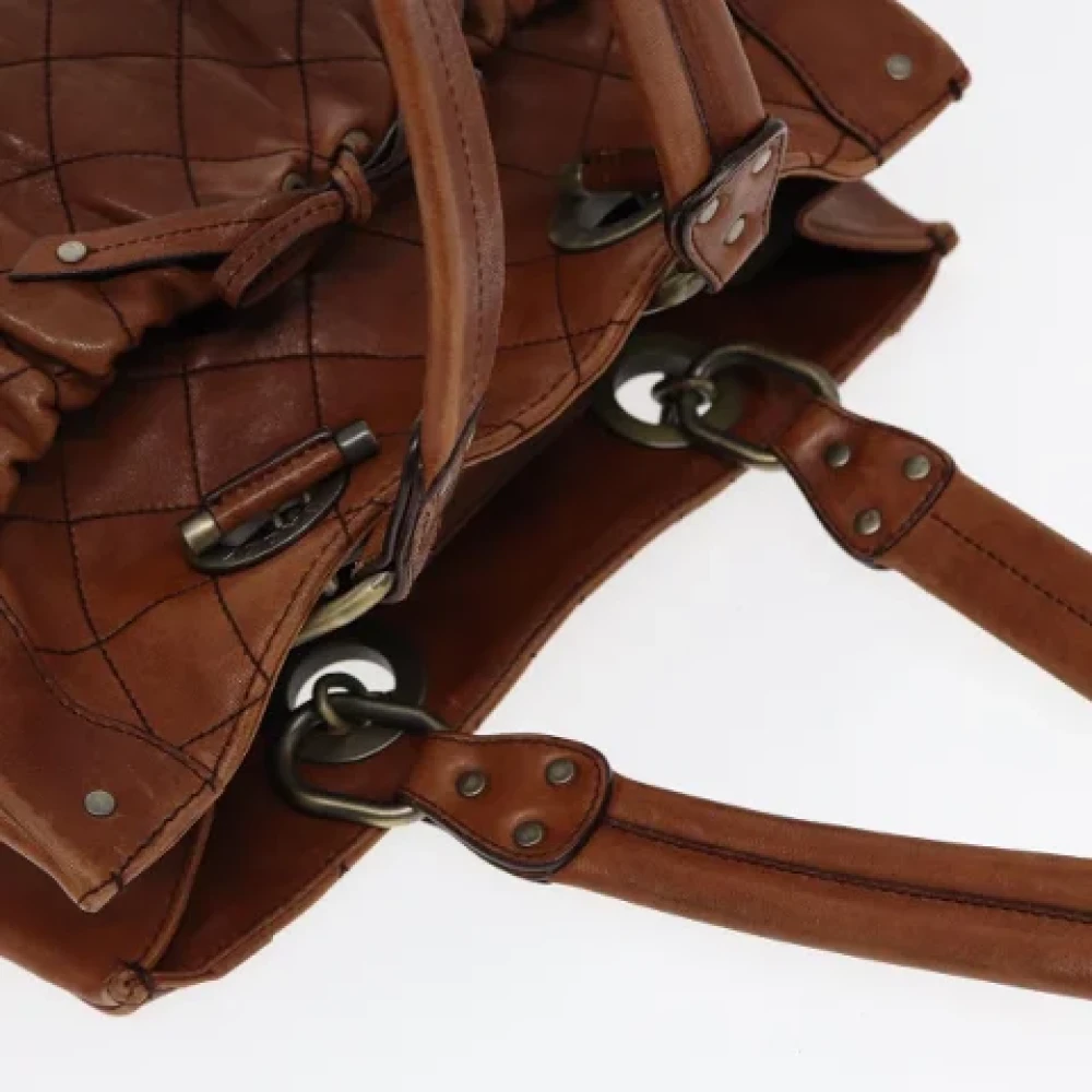 Bally Pre-owned Leather handbags Brown Dames