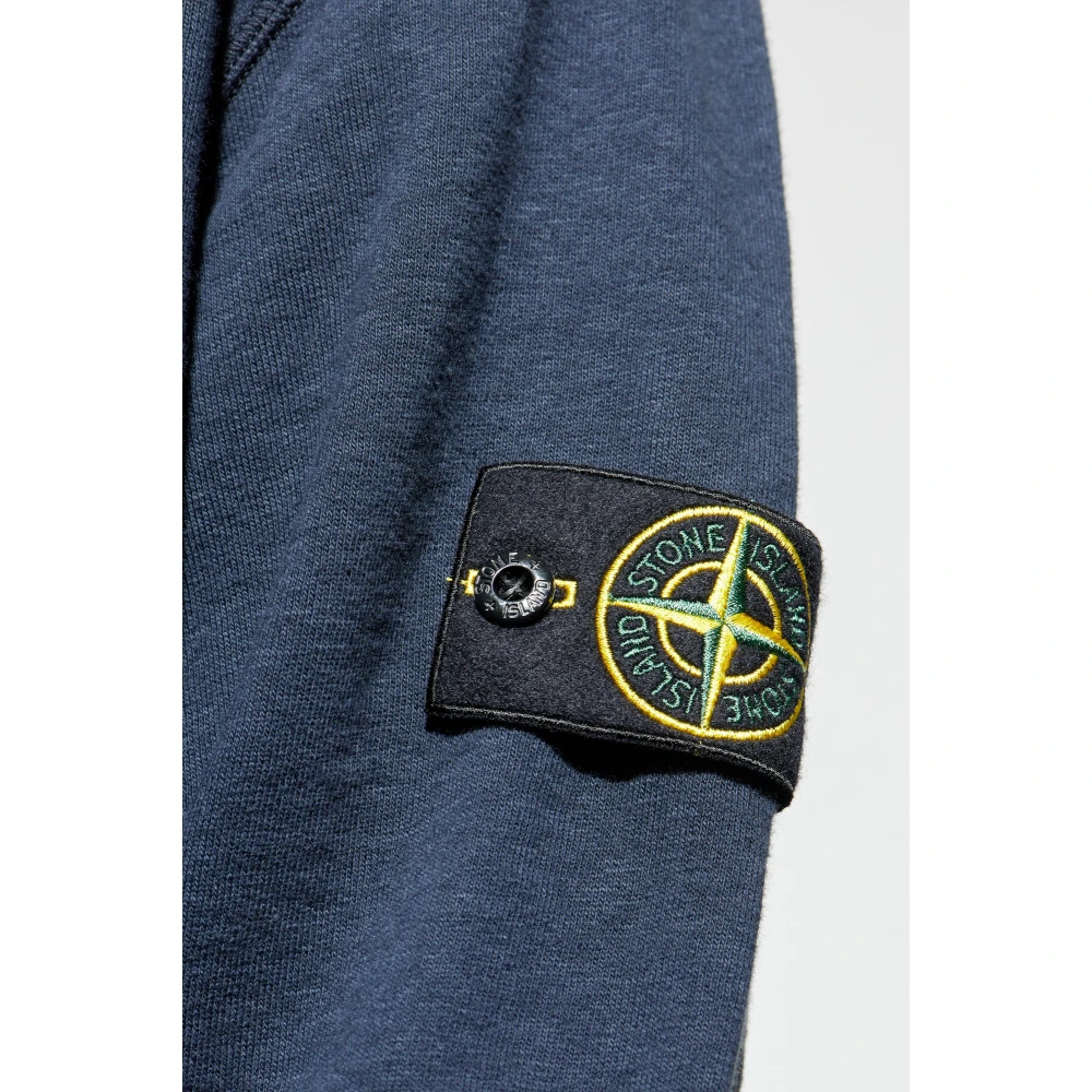 Stone Island Sweatshirt met opstaande kraag Blue Heren
