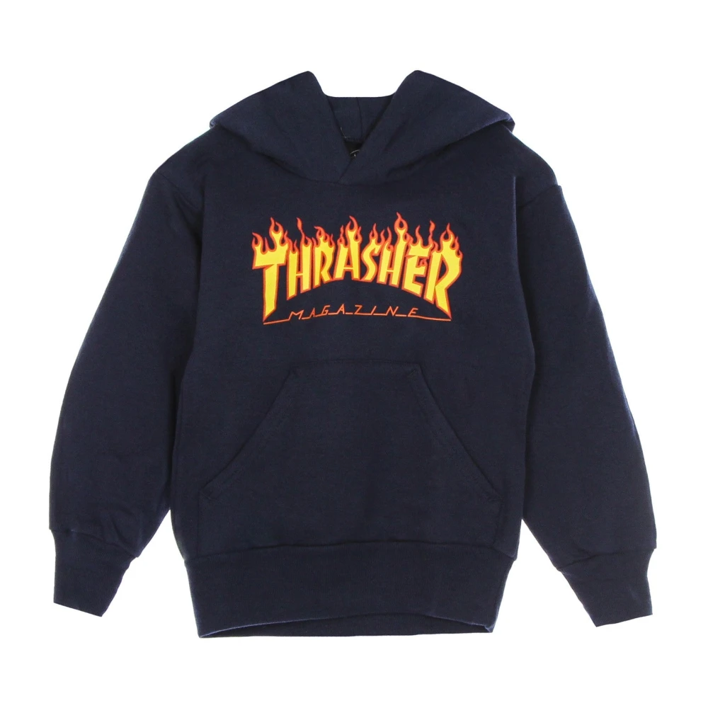 Thrasher Navy Blauw Geel Hoodie Blue Heren