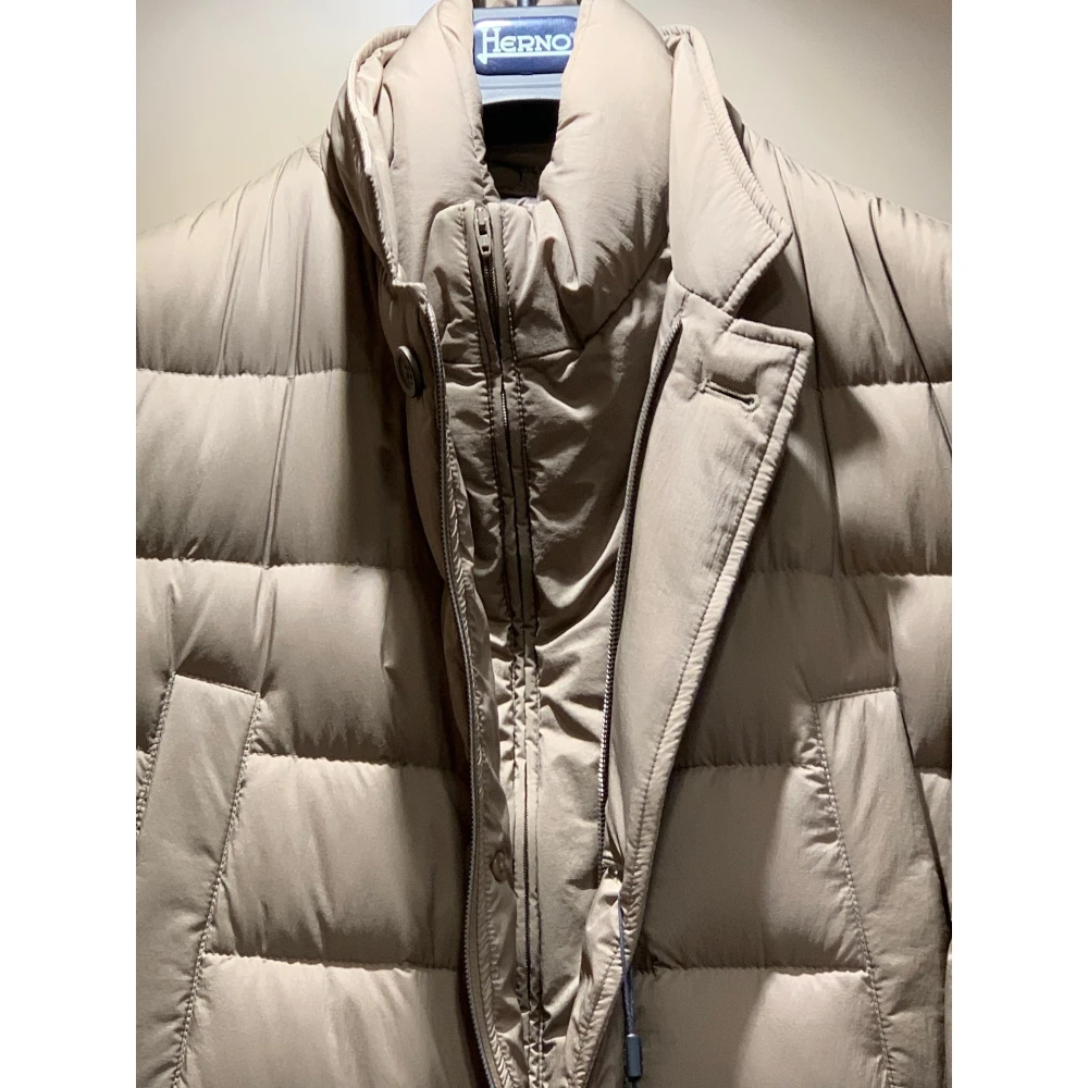 Herno Gewatteerde Donsjas Beige Dames