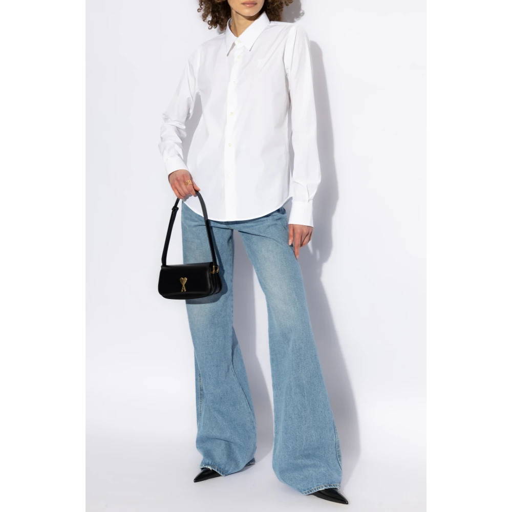 Ami Paris Shirt met logo White Dames