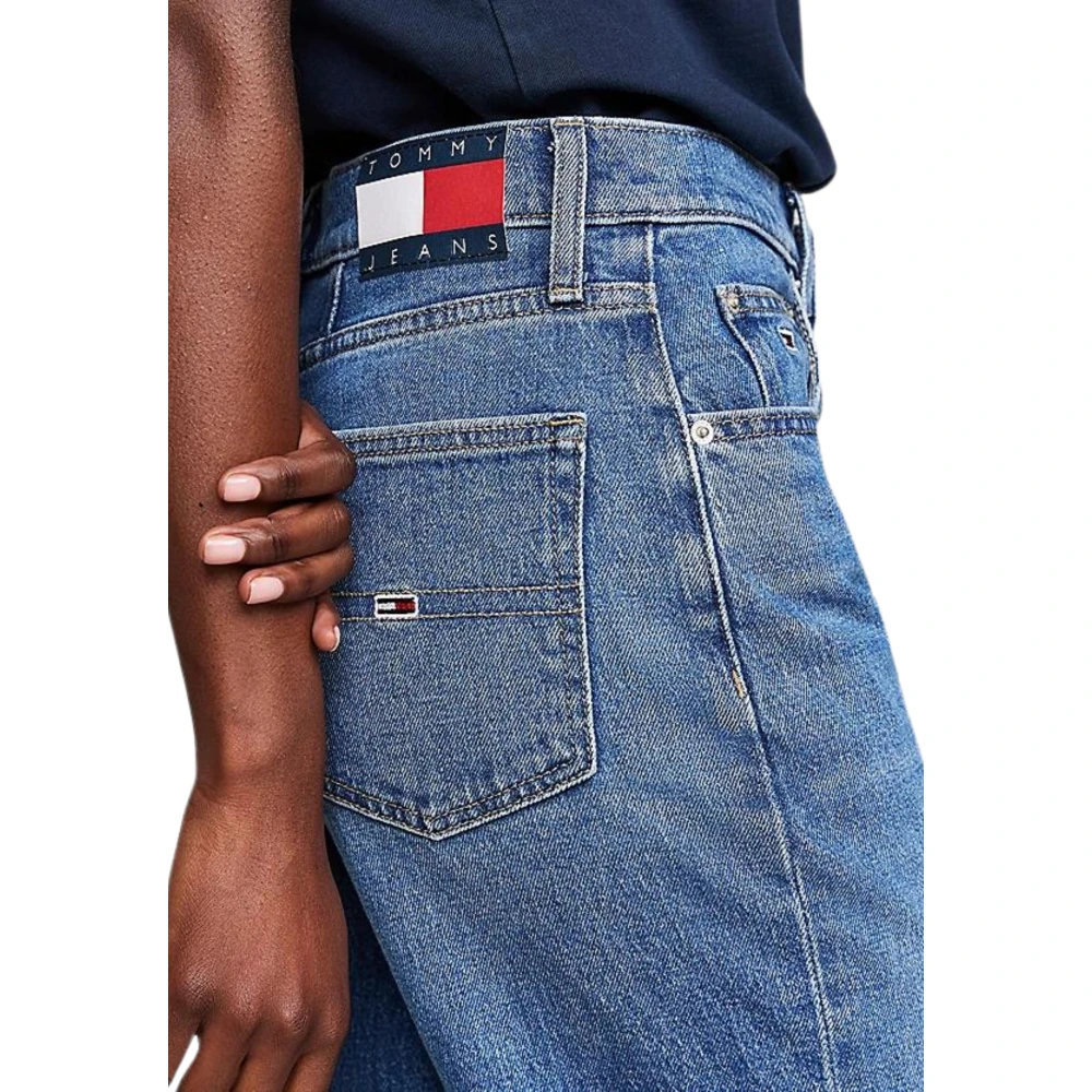 Tommy Hilfiger Hoge Taille Mom Fit Denim Jeans Blue Dames