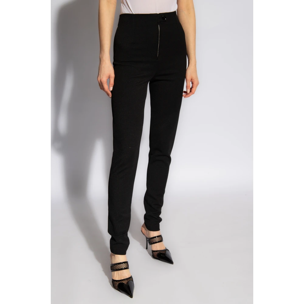 Alaïa Hoge taille broek Black Dames