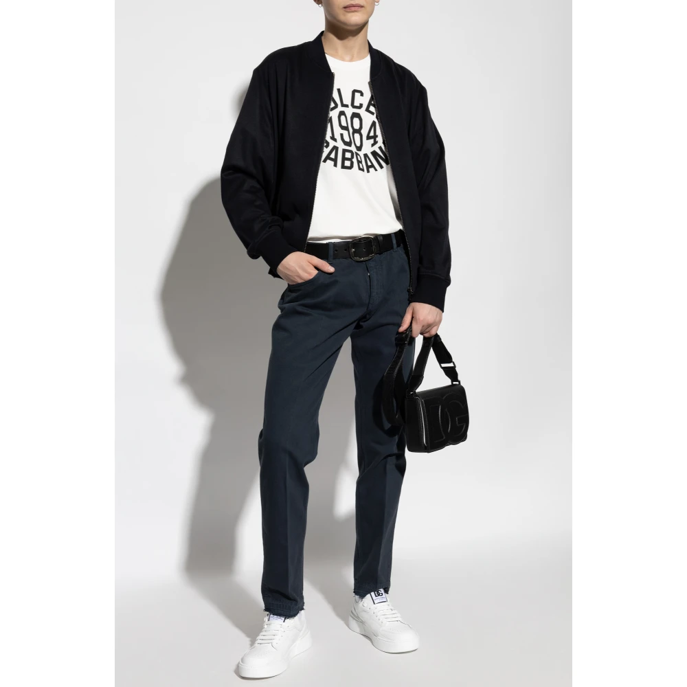 Dolce & Gabbana T-shirt met logo White Heren