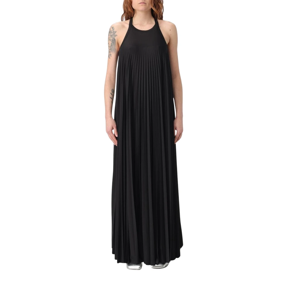 Sportmax Women's Black Elegant Sleeveless Maxi Dress