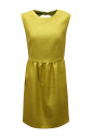 robe-jaune-texturee-avec-fermeture-eclair-au-dos