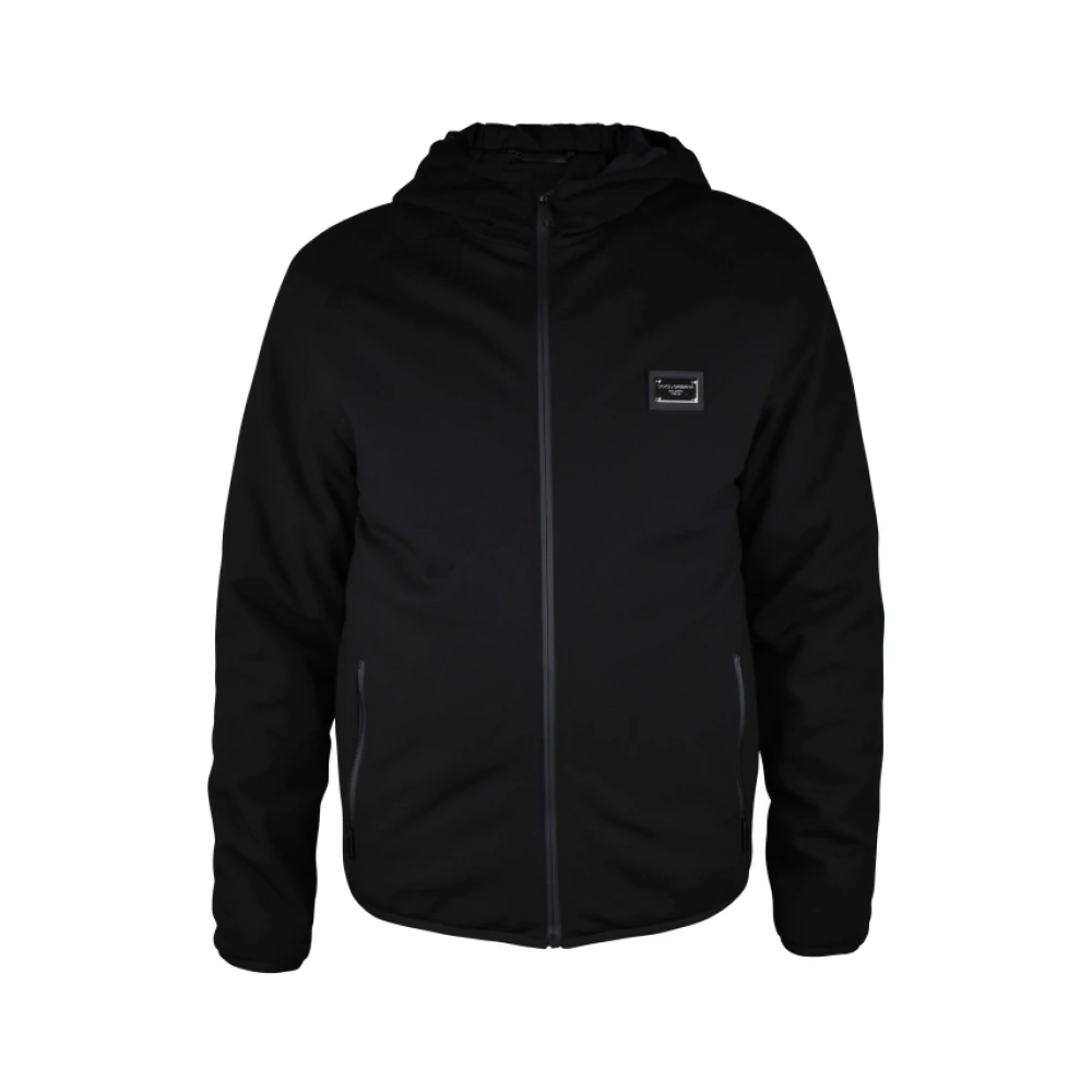 Dolce & Gabbana Herren Schwarz Jacken, K, Sgröße: