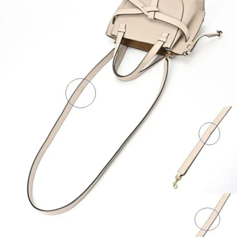 Loewe Pre-owned Leather handbags Beige Dames