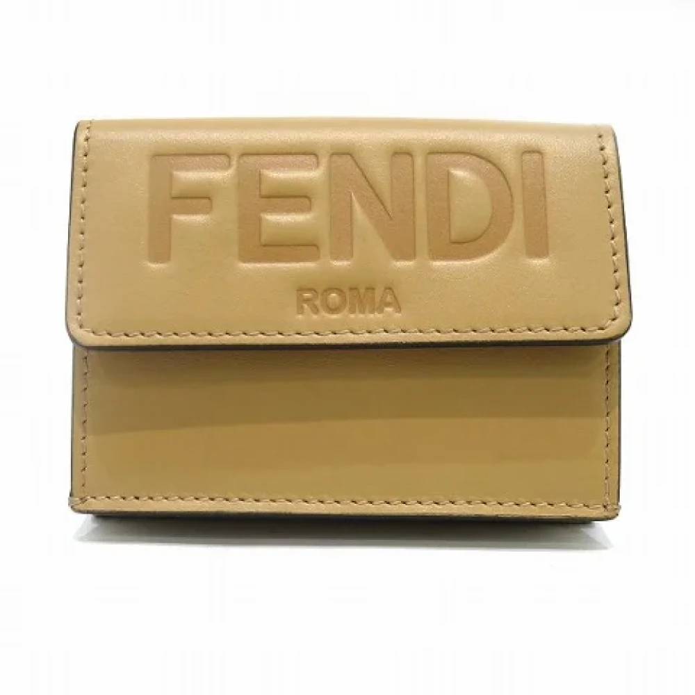 Fendi Vintage Pre-owned Leather wallets Brown Dames