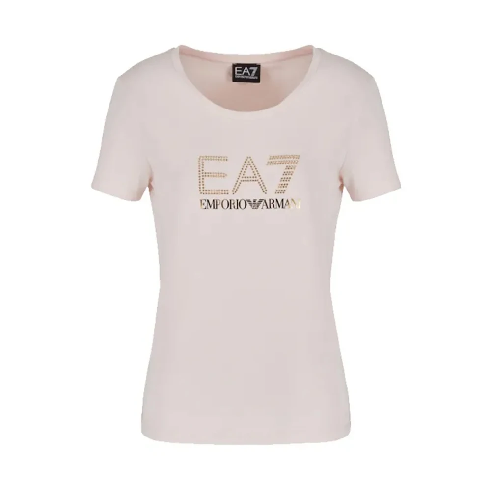 Emporio Armani EA7 Roze T-shirts en Polos Collectie Pink Dames