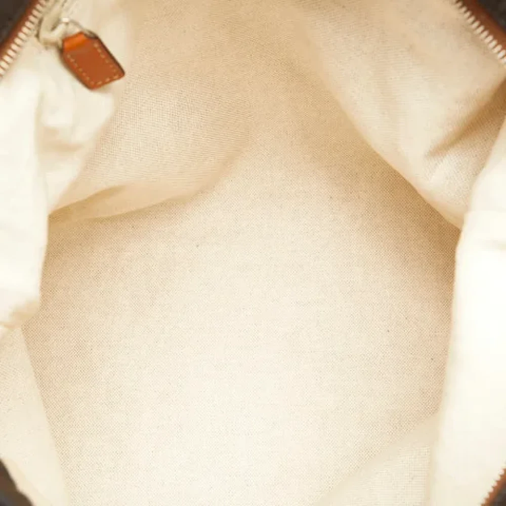 Gucci Vintage Pre-owned Canvas shoulder-bags Brown Dames