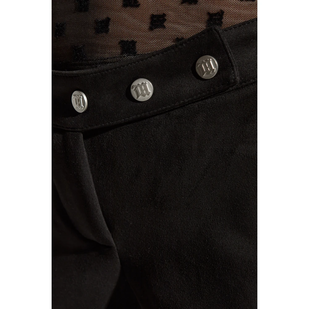 Misbhv Broek met uitlopende pijpen Black Dames