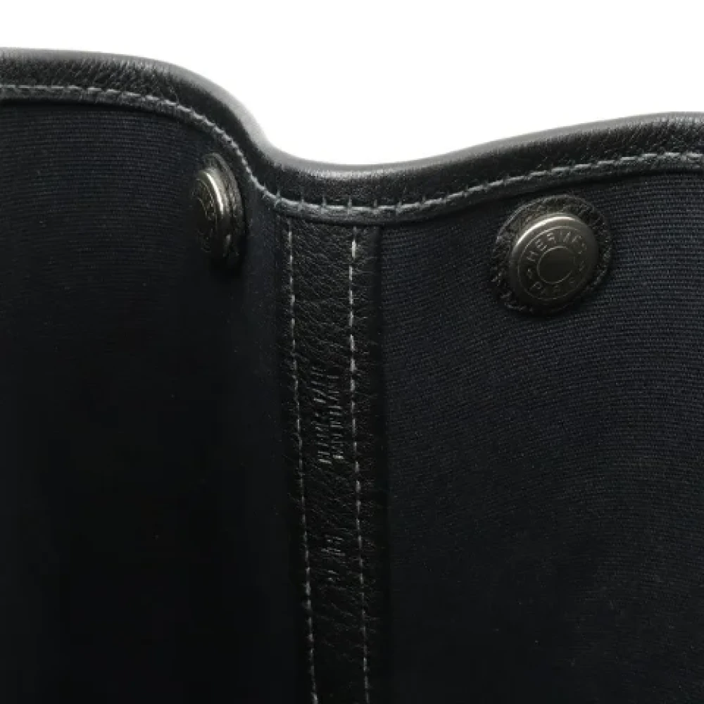 Hermès Vintage Pre-owned Canvas shoulder-bags Black Dames