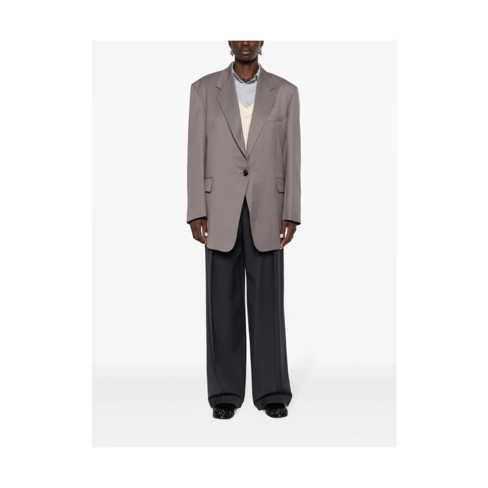 LOW Classic Taupe Grijs Wollen Jas Gray Dames