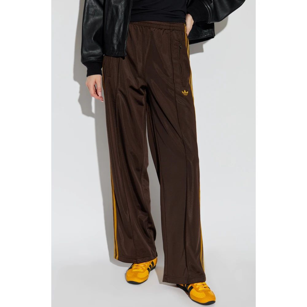 adidas Originals Broek met Logo Brown Dames