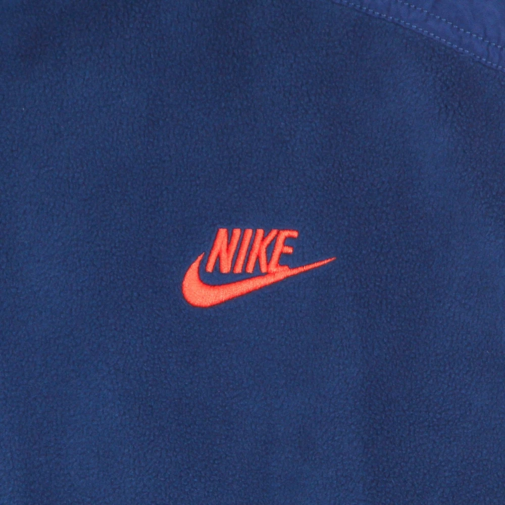 Nike Fleece-jas met hoge kraag en rits Blue Heren