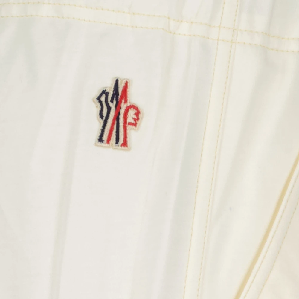 Moncler Straight Trousers White Dames
