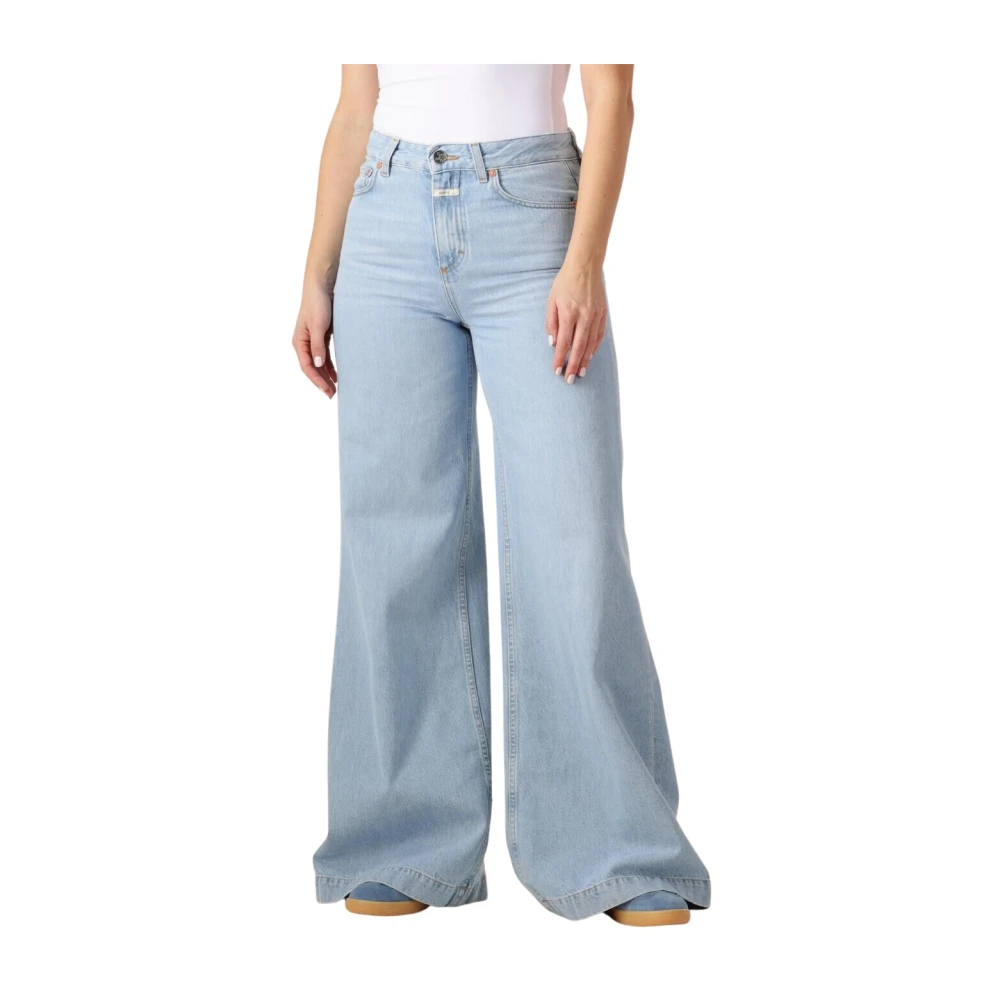 Closed Glow Up Blauwe Wide Leg Jeans Blue Dames