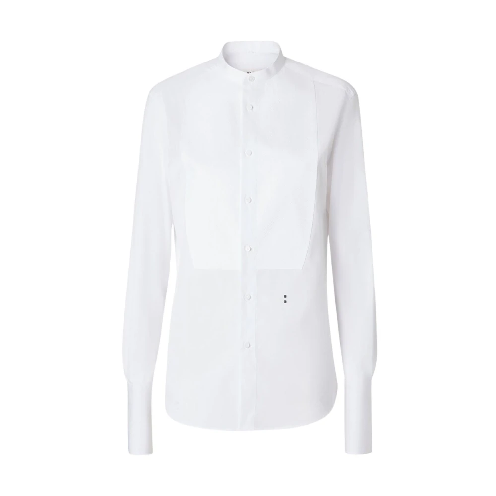 Fendi , Shirts, Female, White, 2XS, Poplin Shirt - Image 4