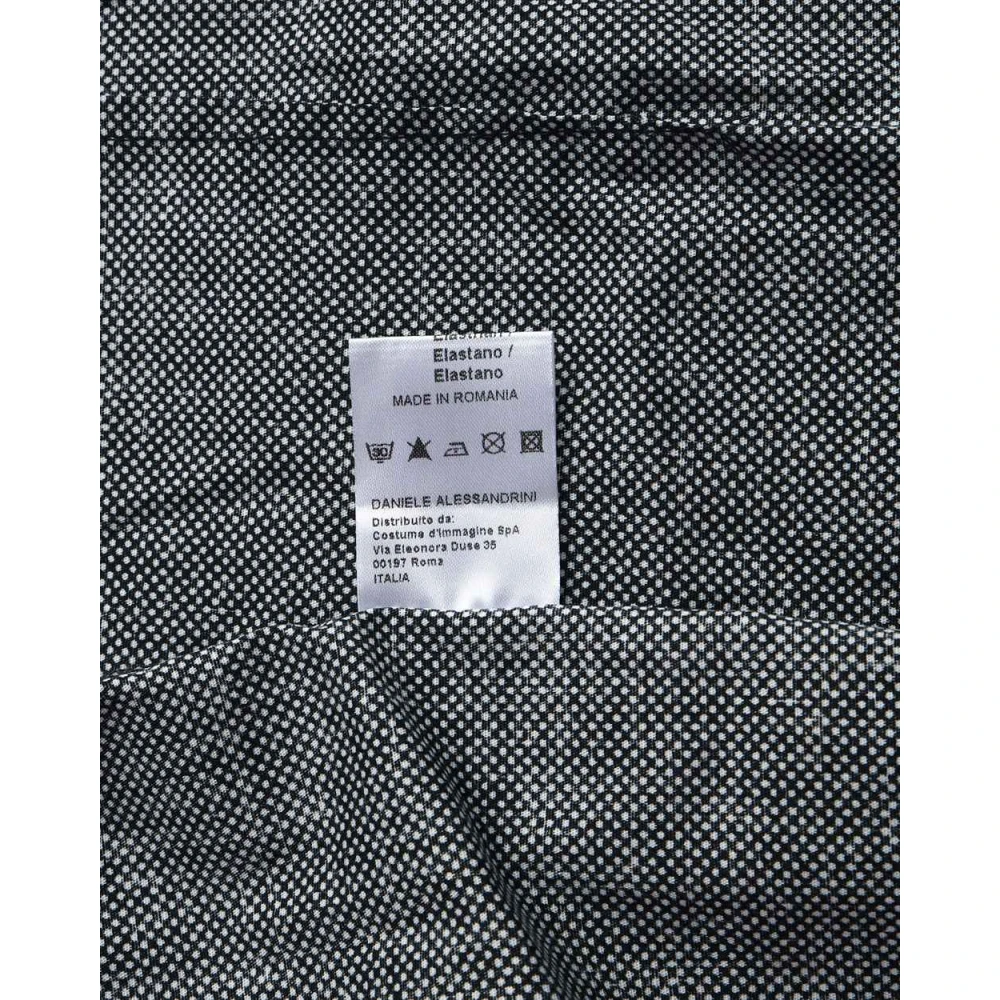 Daniele Alessandrini Basis Polo Kraag Shirt Black Heren