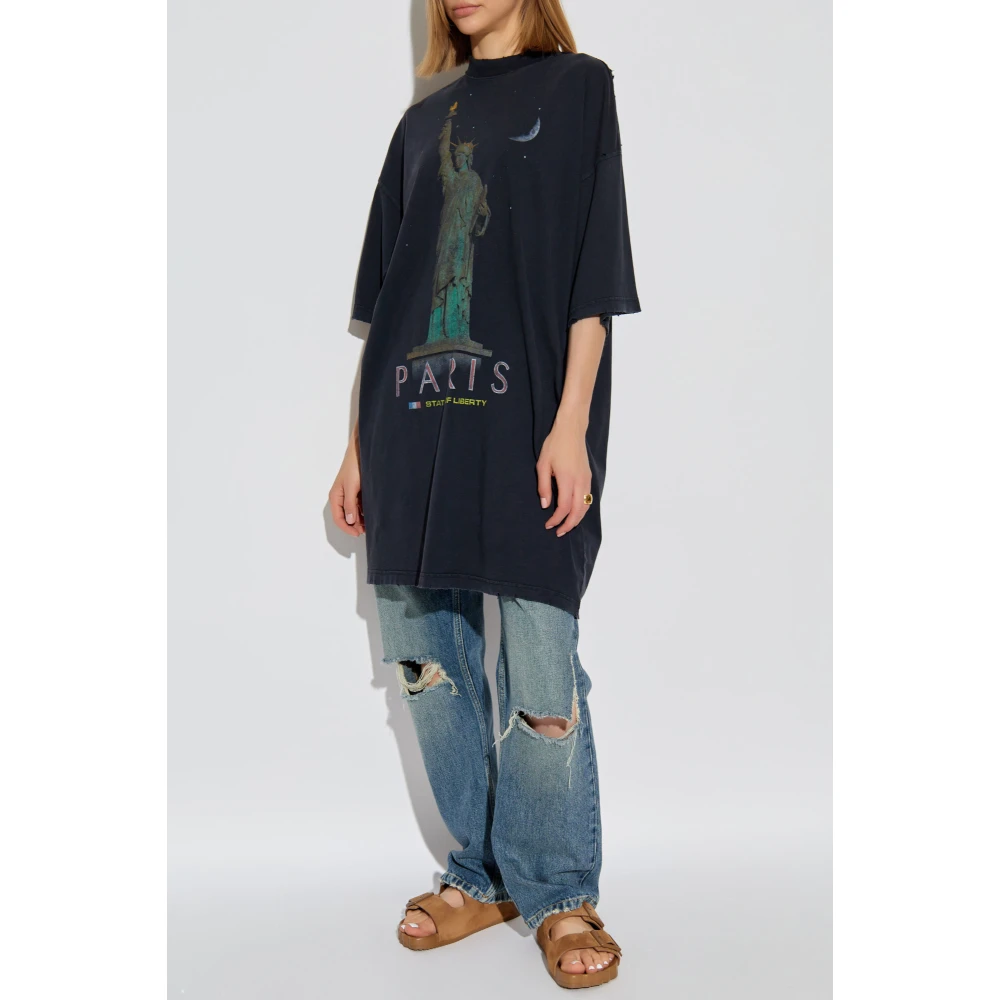 Balenciaga Jeans met een 'vintage' effect Blue Dames
