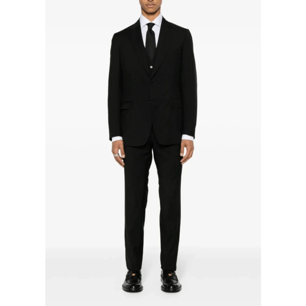 Brioni Klassiek Zwart Pak Set Black Heren