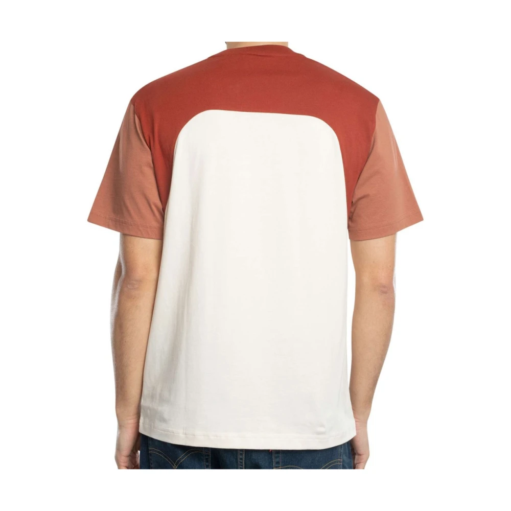 Lacoste Kleur Blok Katoenen T-shirt Multicolor Heren