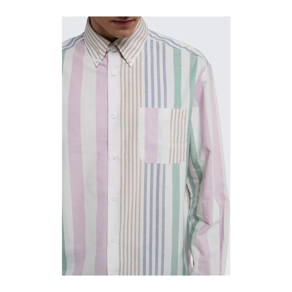 A.p.c. MultiColour Katoenen Overhemd met Welt Zak Multicolor Heren