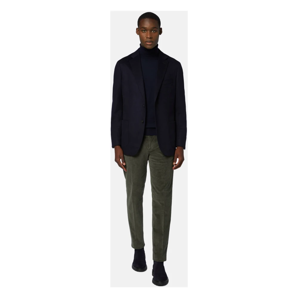 Boggi Milano Cashmere Jas Blue Heren