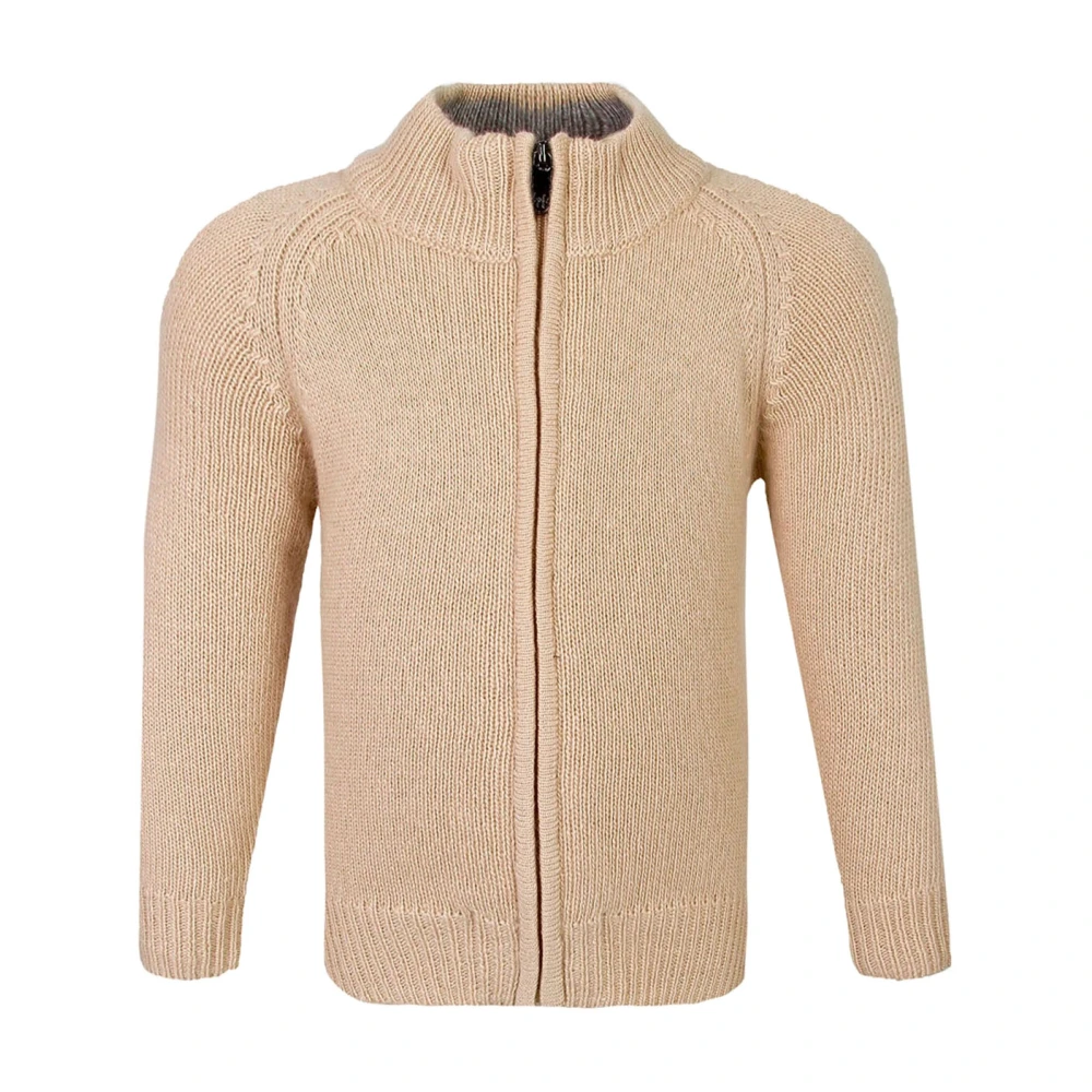 Il Gufo Barn Cardigan med dragkedja Beige, Pojke