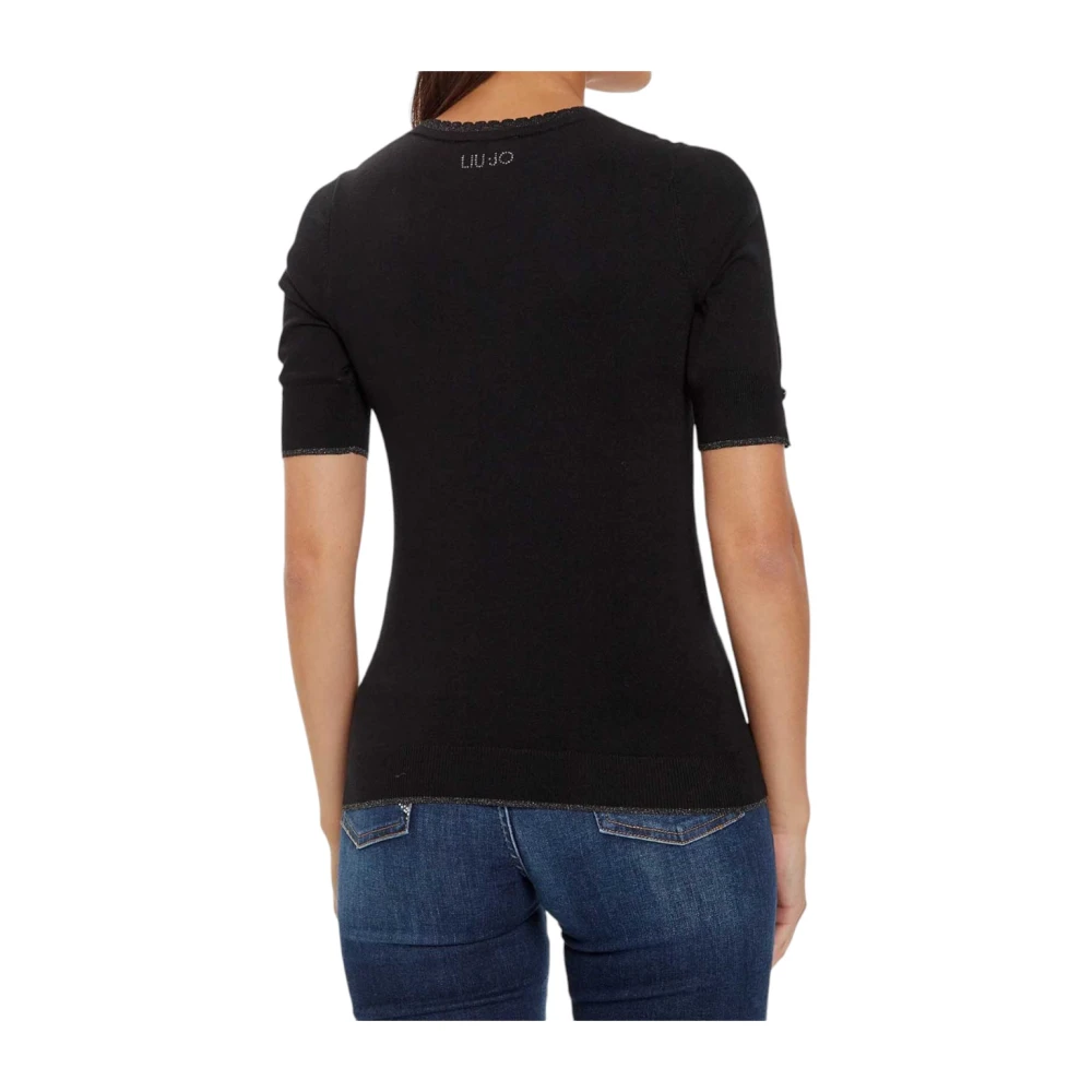 Liu Jo Stijlvolle Gebreide Top Black Dames