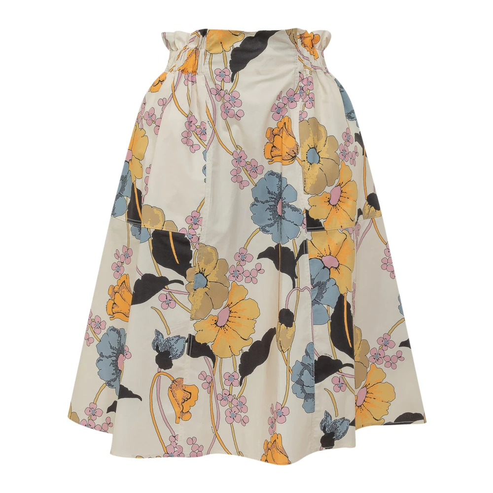 Marni Women's Multicolor High Waist Flared Midi Skirt - Midi Skirts - L - Skirts