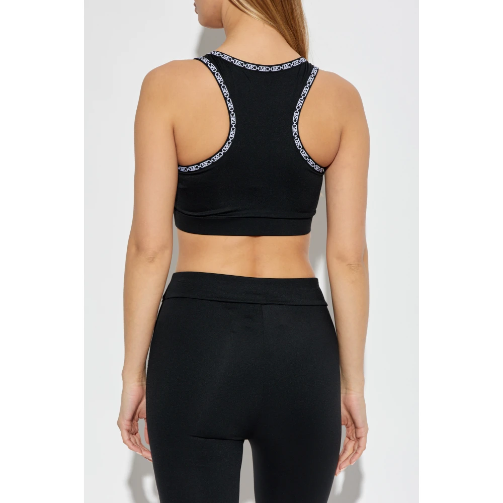 Michael Kors Logo Tape Sportbeha Black Dames