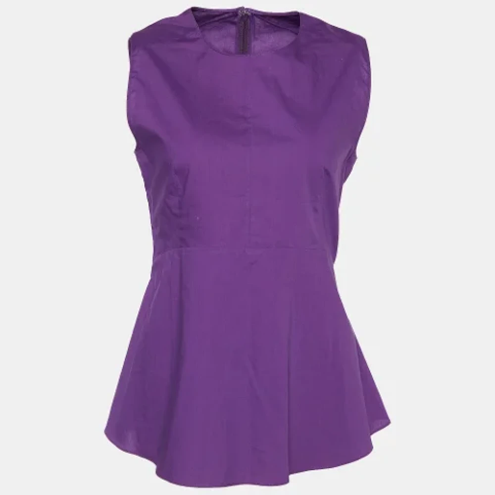 Marni Pre-owned Cotton tops Purple Dames